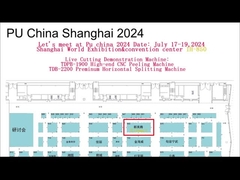 2200 मिमी काटने की चौड़ाई पीयू फोम काटने की मशीन क्षैतिज स्प्लिटर स्वचालित सीमेंस इलेक्ट्रॉनिक सर्वो