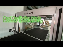 फास्ट फोम प्रोफ़ाइल काटने की मशीन डबल वाइब्रेटिंग औद्योगिक फोम काटने की मशीन