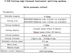 C-618 अत्याधुनिक कैरोसेल क्षैतिज विभाजन मशीन (दबाव रोलर के साथ)