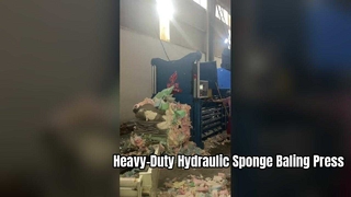 औद्योगिक हाइड्रोलिक स्पंज बेलर - स्टील बॉडी, प्रीमियम पार्ट्स, सतत निर्वहन, और कस्टम ऑटोमा